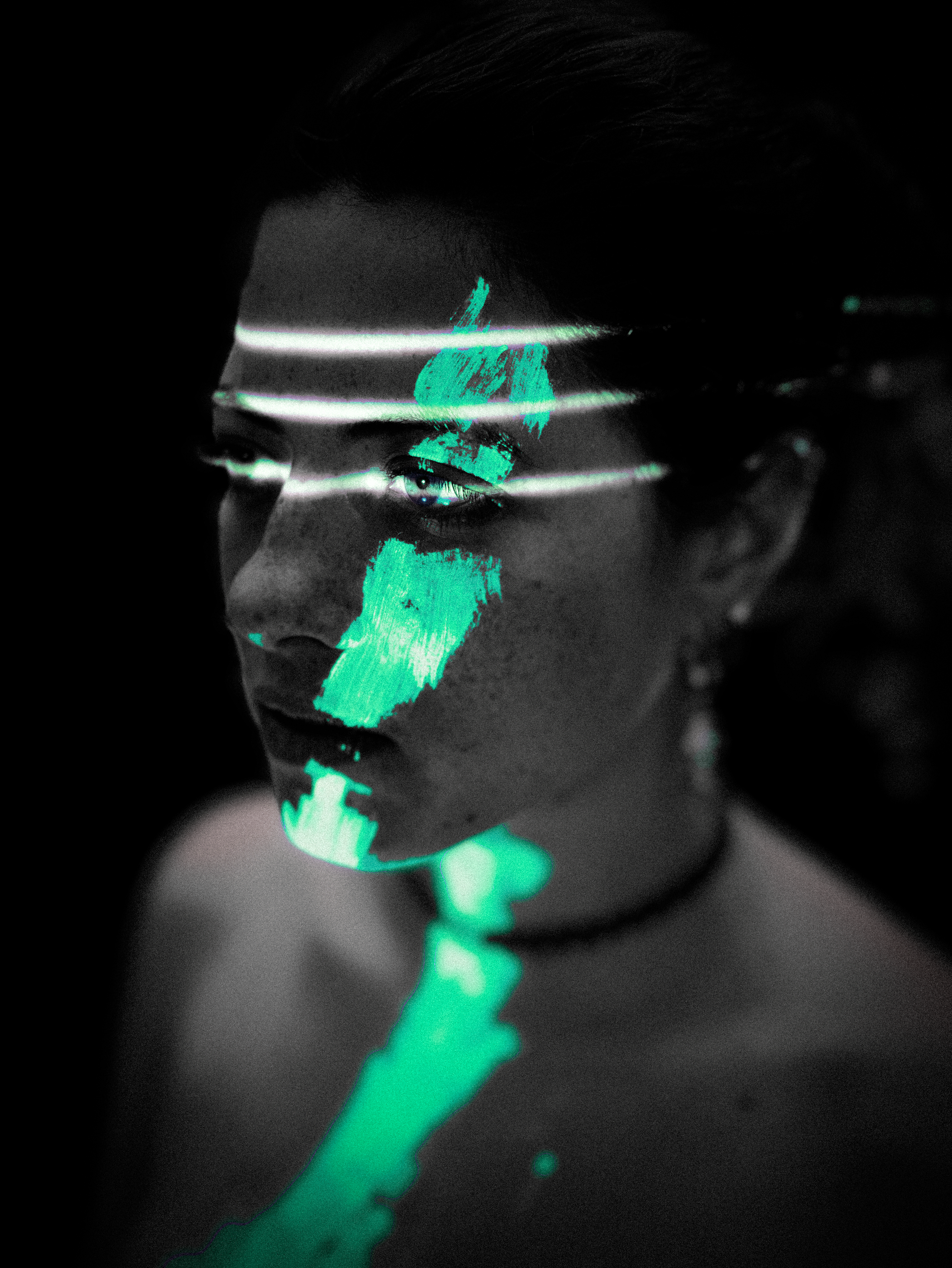 reflets verts